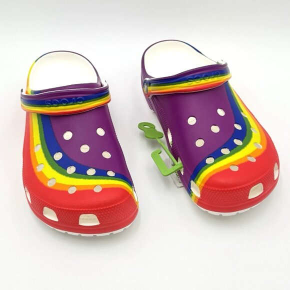 NEW Crocs Men's Clog Size 12 Multicolor 208106-93R - Picture 1 of 9